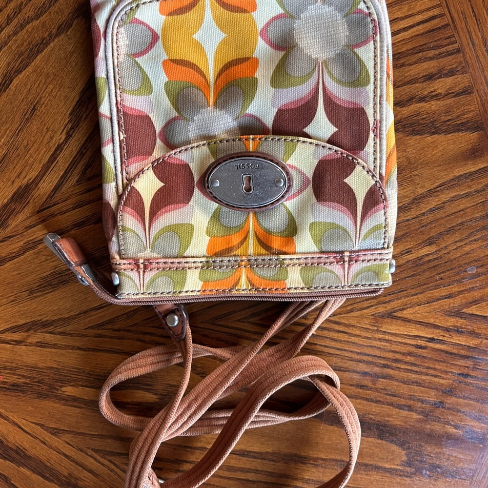 Fossil Vintage Print Crossbody Bag